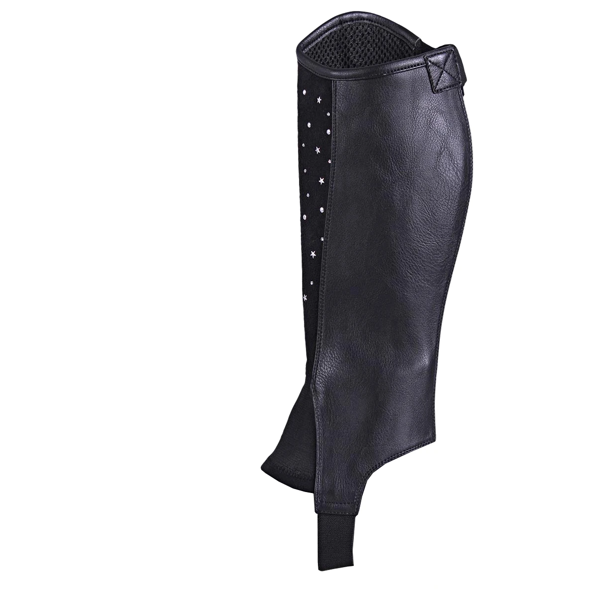 Chaps QHP Star Kids Zwart 4 Chaps QHP Star Kids Zwart - Afbeelding 2