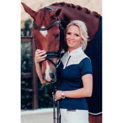 Showshirt Equestrian Stockholm Navy Blauw-wit -Roeckl Verkoop showshirt equestrian stockholm navy blauw wit 1500x1500 147570