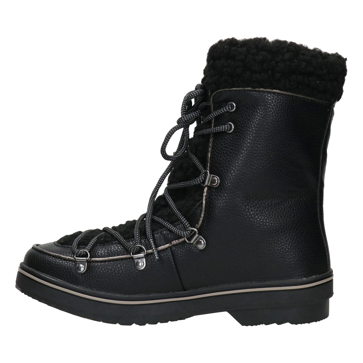 Thermoboots HV POLO HVPGlaslynn Sherpa Zwart 4 Thermoboots HV POLO HVPGlaslynn Sherpa Zwart - Afbeelding 2